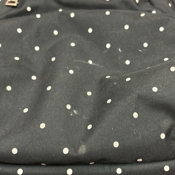 CATEEPBABY Organizer Travel Diaper Backpack black with white polka dots FLAWS! - Picture 11 of 11